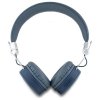 Guess słuchawki nauszne Bluetooth ENC    GUBH70PGTSPSB niebieski/blue Grained Classic Round Shape